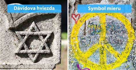 Grafické znázornenie rôznych symbolov, ktoré by mohli predstavovať 