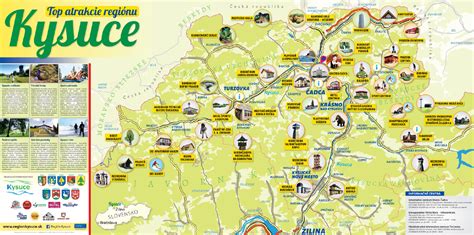 Mapa regiónu Horné Kysuce