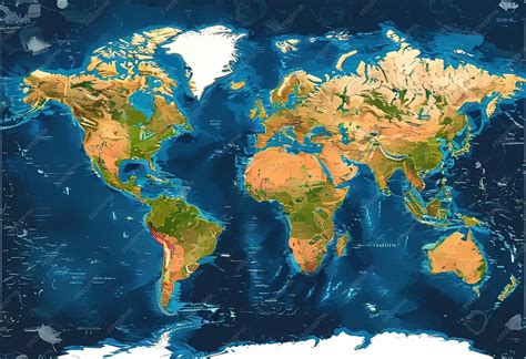 Mapka sveta znázorňujúca dobrodružstvo