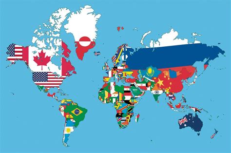 Mapa sveta s rôznymi symbolmi
