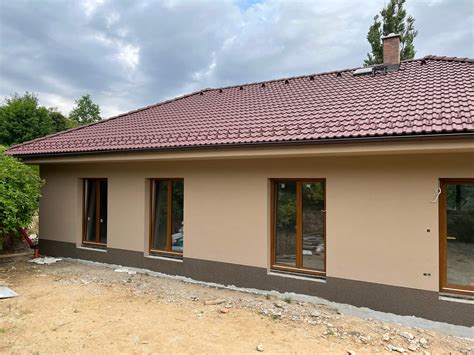 Ukážka domu zatepleného polystyrénom