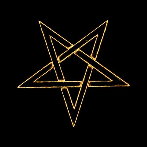 Symbolické znázornenie pentagramu alebo iného satanistického symbolu