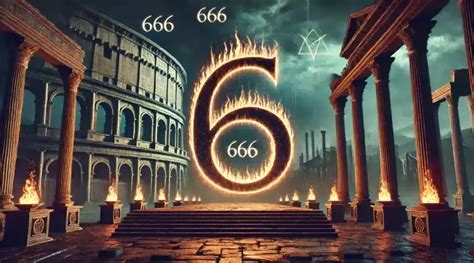 Ilustrácia znaku mesiaca a čísla 666