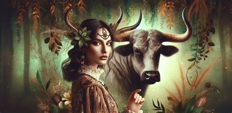 Žena Býk v záhrade