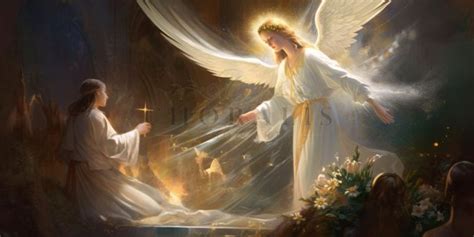 Socha archanjela Gabriela s ľaliou