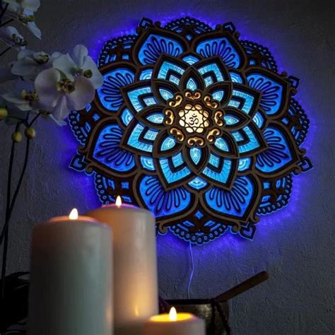 Geometrická mandala s lotosovým kvetom