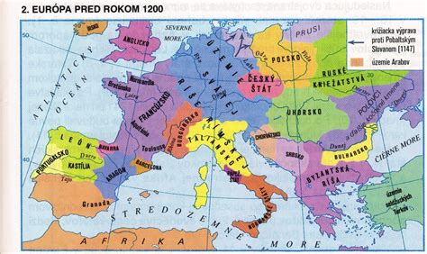 Mapa Európy v stredoveku