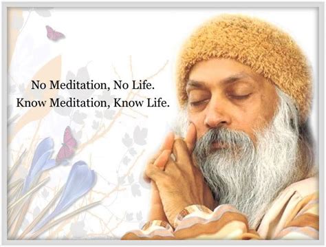 Osho meditating