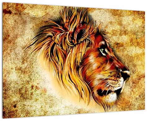 Symbolický obraz Leva ako kráľa zvierat