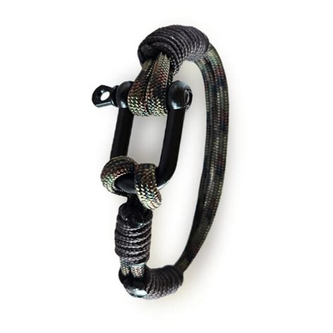 Paracord náramok s kovovou sponou