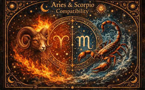 Symbolické znázornenie Barana a Škorpióna v boji