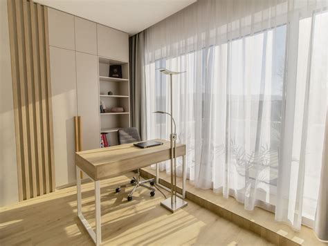 moderná domáca pracovňa zariadená podľa princípov Feng Shui