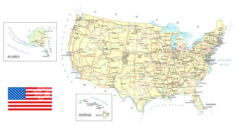 Mapa Spojených štátov amerických