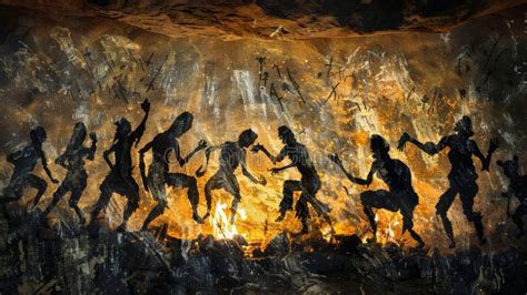 Historical depiction of ancient magic rituals