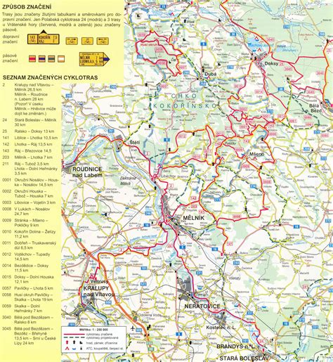Mapa cyklotras Singletrails Lechnica