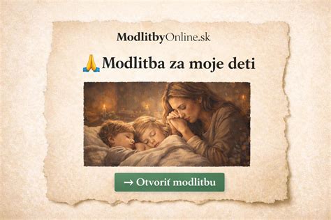 Modlitba ako ochrana