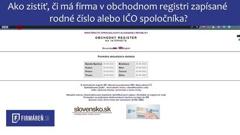 ilustračný diagram toku informácií v obchodnom registri