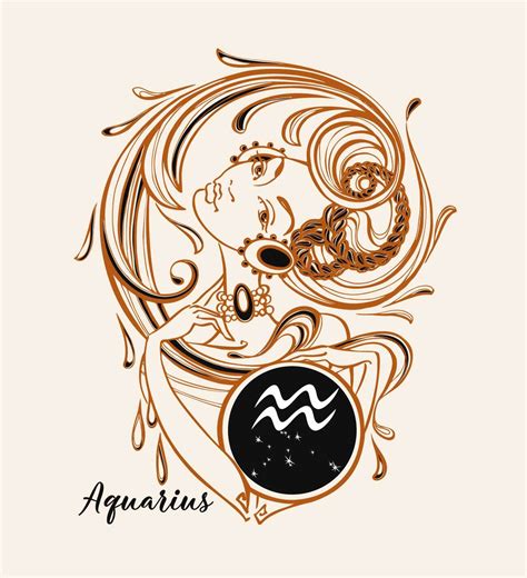 Ilustrácia znamenia Vodnár