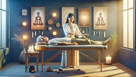 Reiki praktička prikladajúca ruky na pacienta