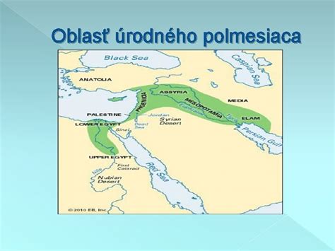 Mapa oblasti úrodného polmesiaca ako predpokladaného miesta Edenu