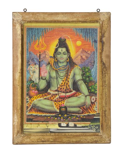 Šiva meditujúci v Himalájach