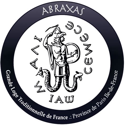 Zobrazenie gnostického symbolu Abraxas v podobe anguipes