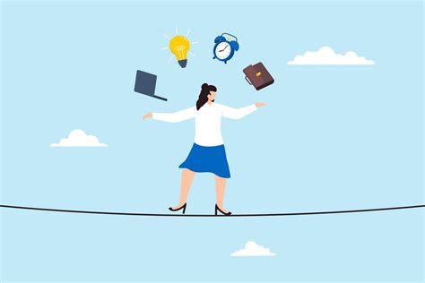 Woman balancing tasks and emotions