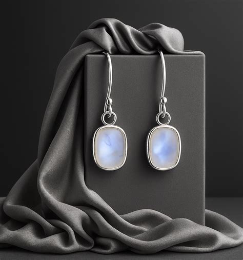 estetická fotografia šperkov s mesačným kameňom na morskom piesku