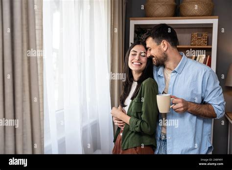 Couple enjoying quiet home life