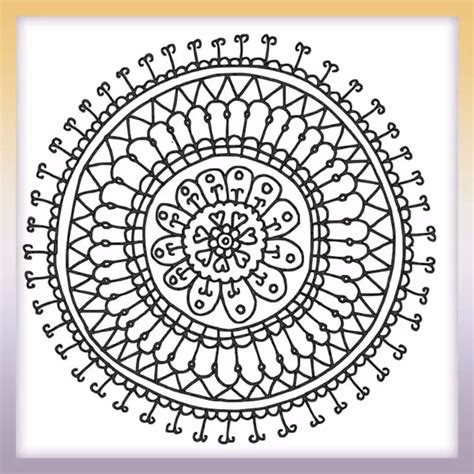 Mandala lásky online omaľovánka