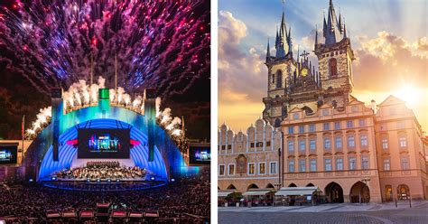 koncertná atmosféra a svetelná šou