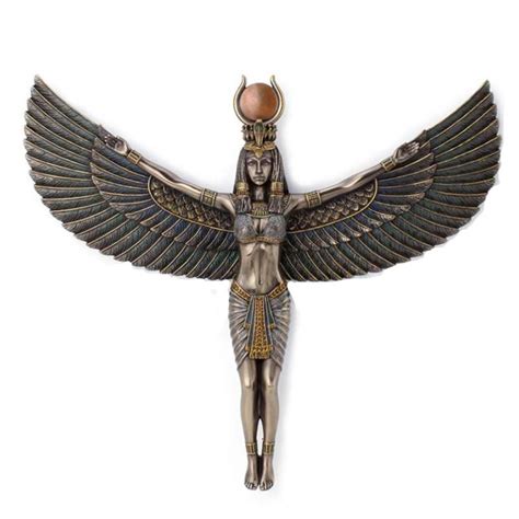 Zobrazenie bohyne Eset s trónom na hlave