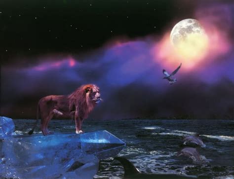 umelecká ilustrácia leva ako kráľa zverokruhu