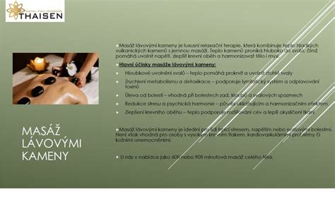 Rôzne typy masáží