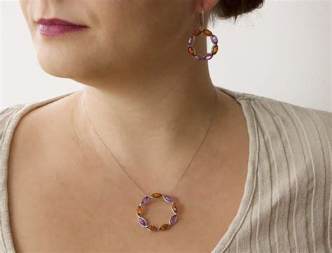 Šperky s karneolom a ametystom