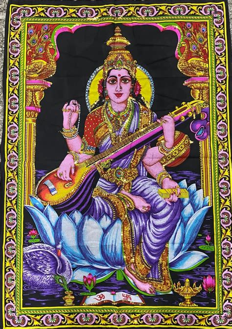 Bohyňa Sarasvatí hrajúca na vínu