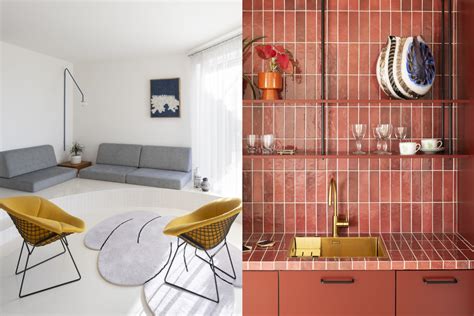 Interiér s výraznými farbami - oranžová a červená