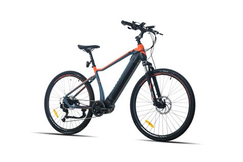 Elektrobicykel s detailom na stredový motor