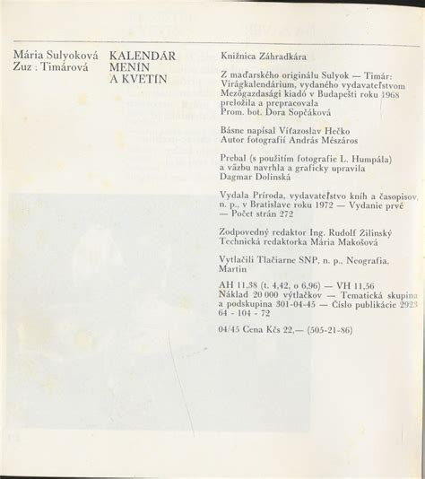 kalendár menín