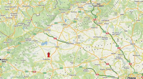 Mapa nálezísk rubínu