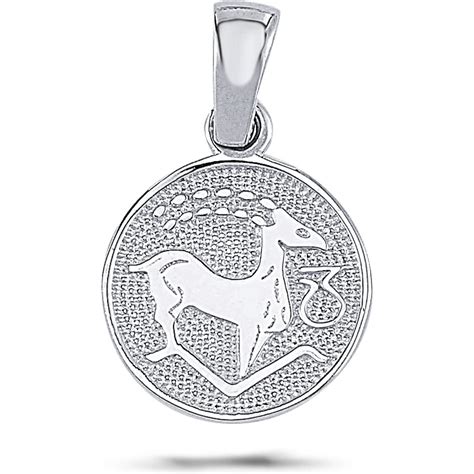 Strieborný prívesok znamenia Kozorožec