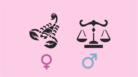 Muž a žena Škorpión v objetí