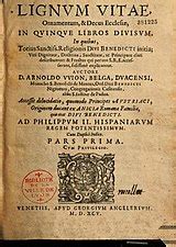 Arnold de Wyon s knihou Lignum Vitae
