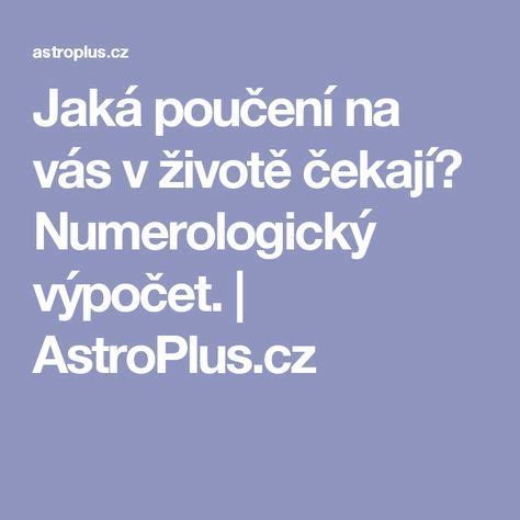 Numerologický výpočet