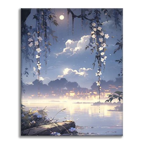 Ilustrácia mesačného svitu