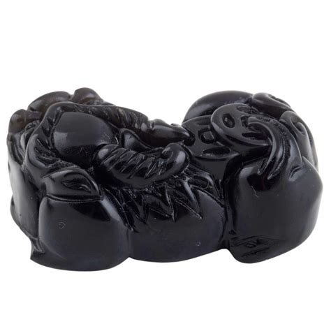 Prívesok Pi Yao zo zlatého obsidiánu