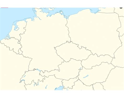 mapa strednej Európy s vyznačenými obchodnými cestami