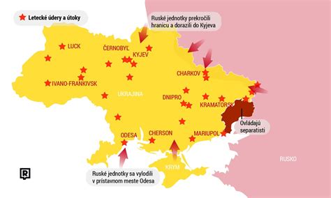 Mapa konfliktu na Ukrajine