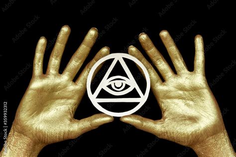 Symbol New Age s rôznymi ezoterickými prvkami