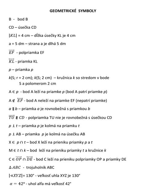 Geometrické symboly a ich význam